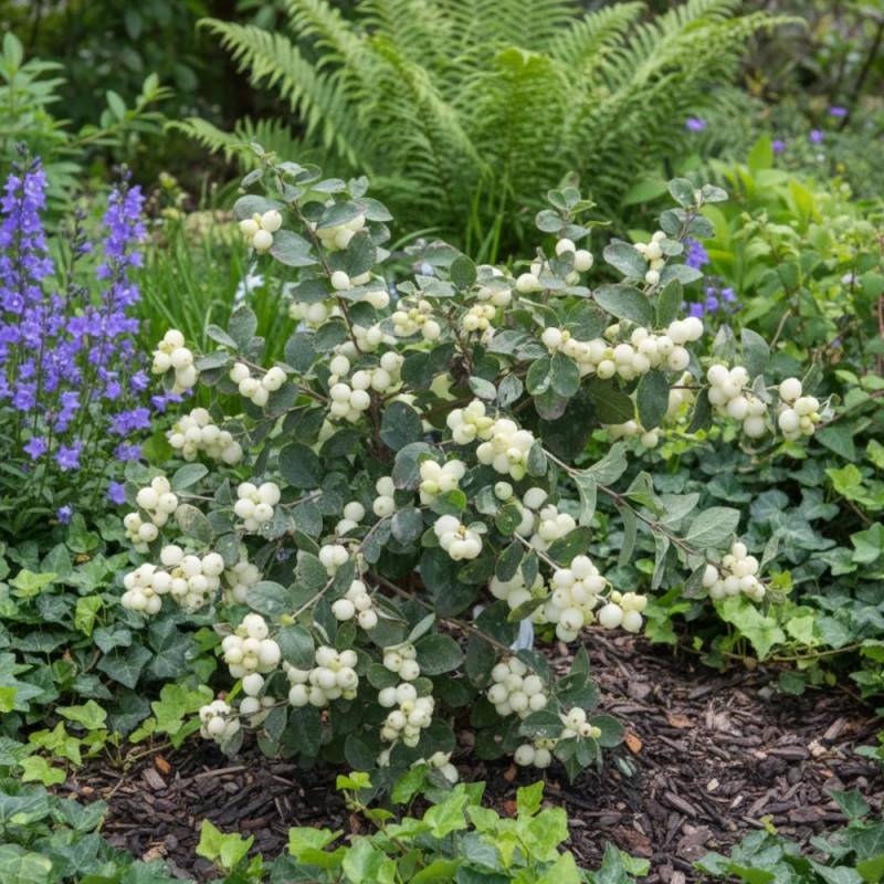 Symphorine Magical® Galaxy 'Kolmgala', Symphoricarpos à fleurs Blanche - feuillage Caduc - Pot de 3L - 20/40 cm-  hauteur à maturité De 2,50 m à 3,00 - Image 4