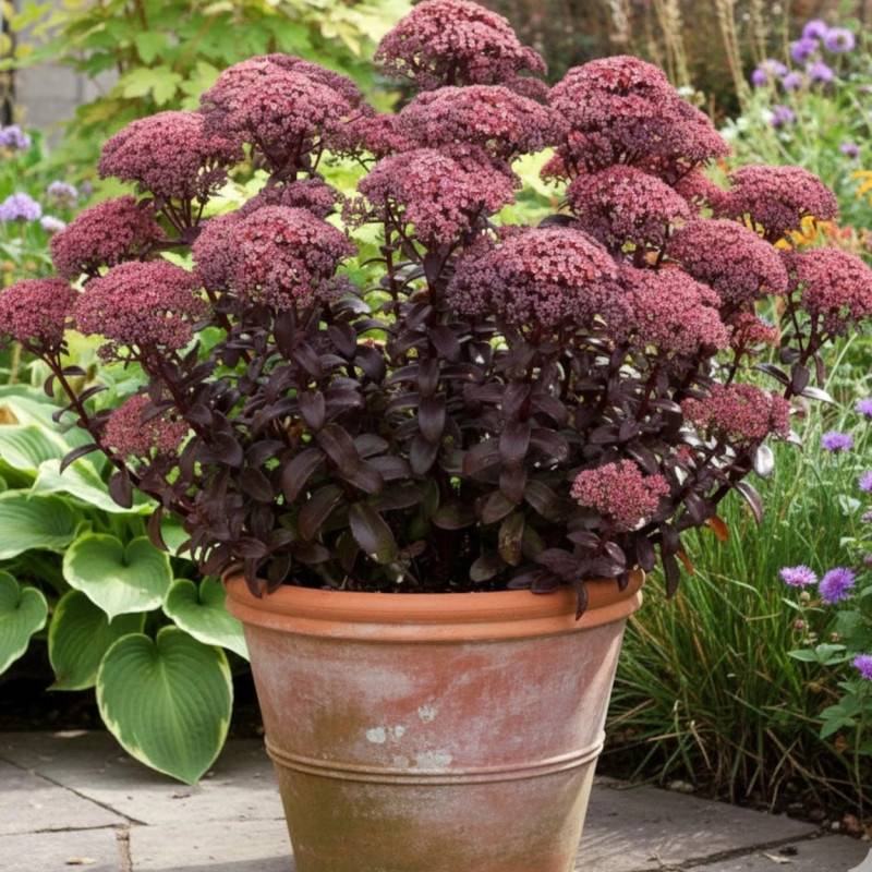 Orpin Dark Magic®, Sedum à fleurs Rouge/ - feuillage Caduc - Godet - 5/20 cm - Imagen 4