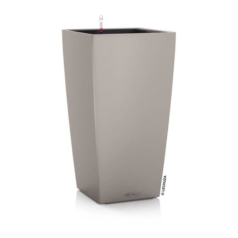 Lechuza - Pot De Fleur Lechuza Cubico Color 40 - Kit Complet, Brun Sable - Imagen 1