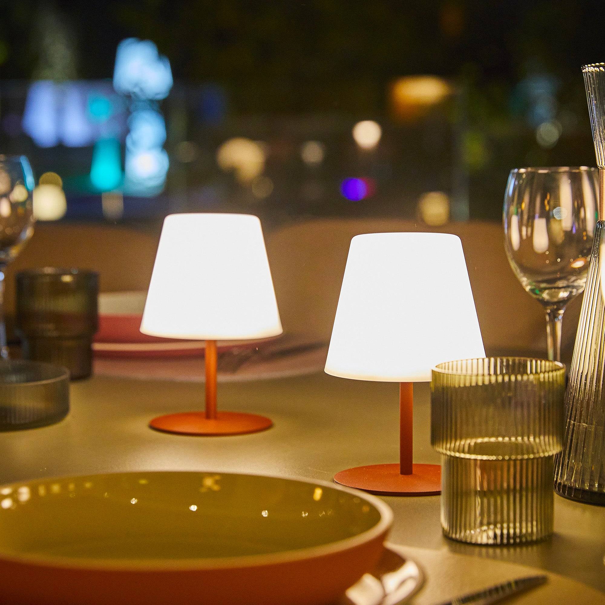 Lumisky - 2 Lampes de table TWINS Terracotta H16cm - Imagen 2