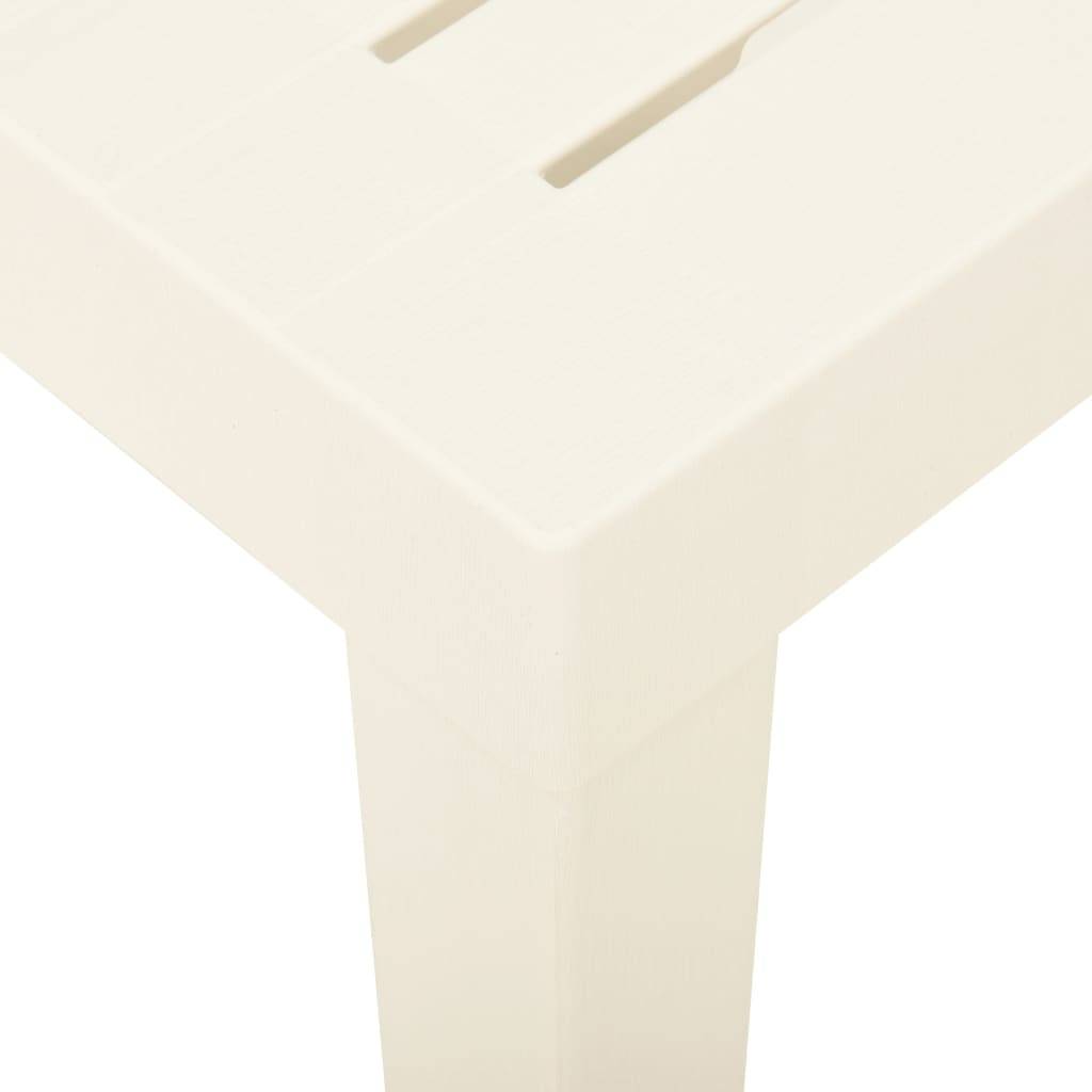 ComfortXL - Table de Jardin Rectangulaire en Plastique Blanc 79x65cm, Légère et Résistante – ComfortXL Outdoor Living - Image 4
