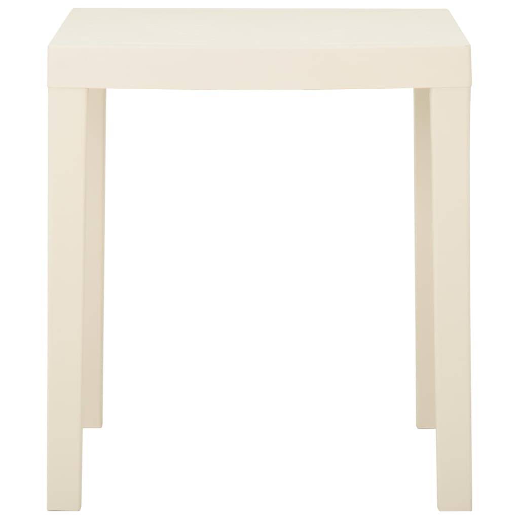 ComfortXL - Table de Jardin Rectangulaire en Plastique Blanc 79x65cm, Légère et Résistante – ComfortXL Outdoor Living - Image 2