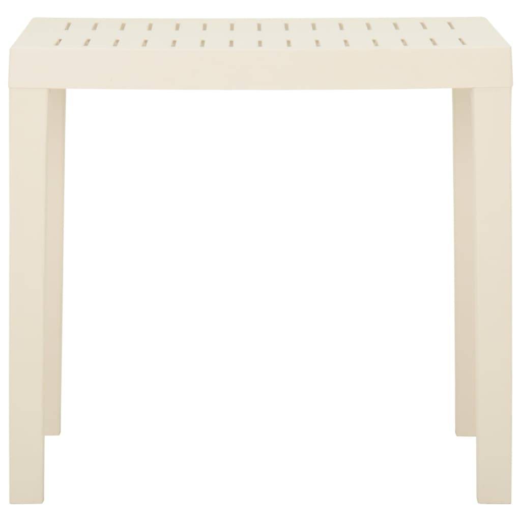 ComfortXL - Table de Jardin Rectangulaire en Plastique Blanc 79x65cm, Légère et Résistante – ComfortXL Outdoor Living - Image 3