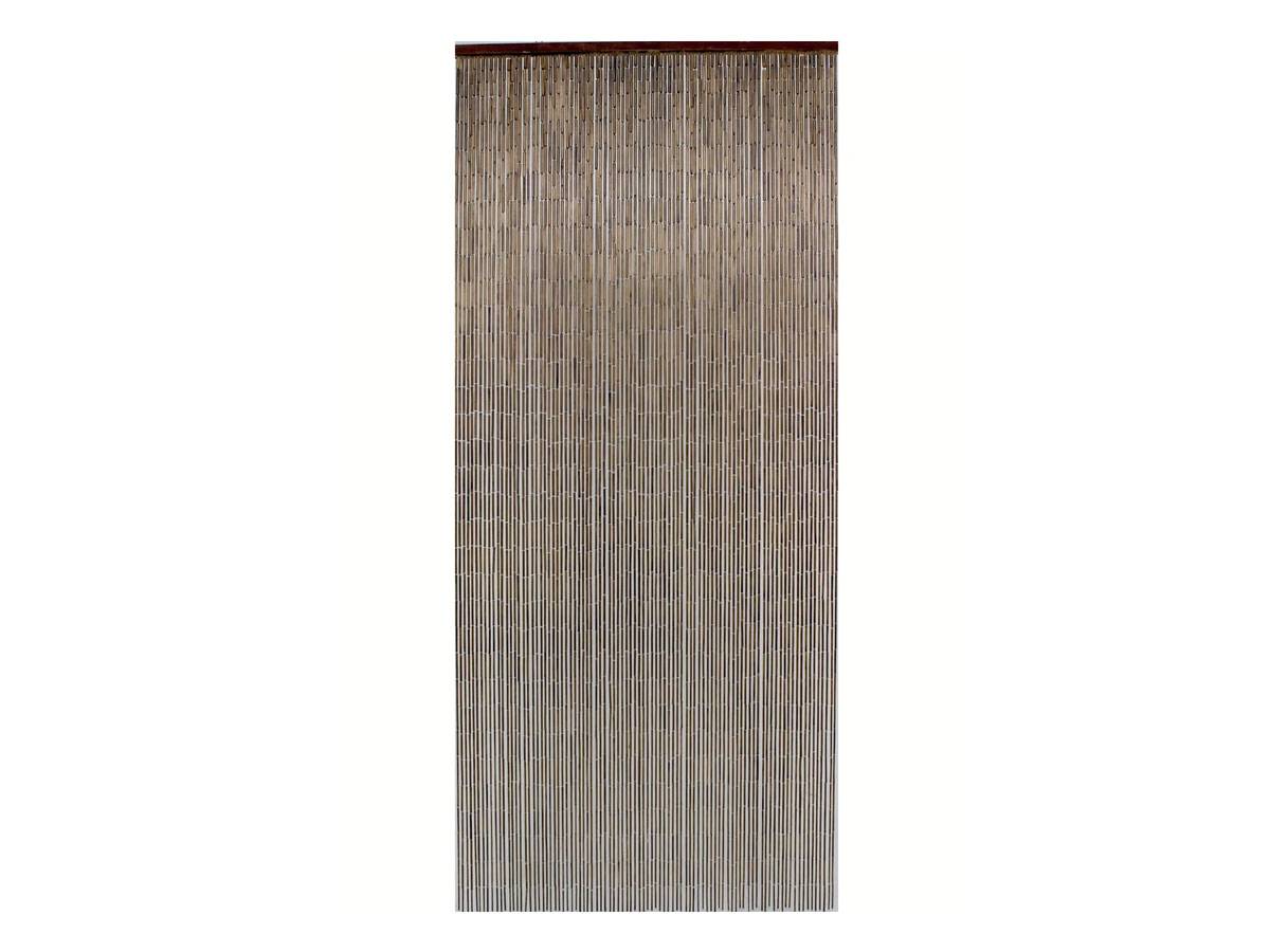 Morel - Rideau de porte Bâtonnets de bambou vernis - coloris acajou - 90 x 200 cm - Morel - Imagen 1