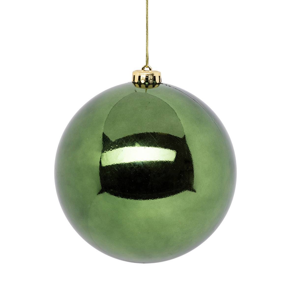Atmosphera - Maxi boule de noël 15cm vert olive - Atmosphera Créateur d'intérieur - Image 1