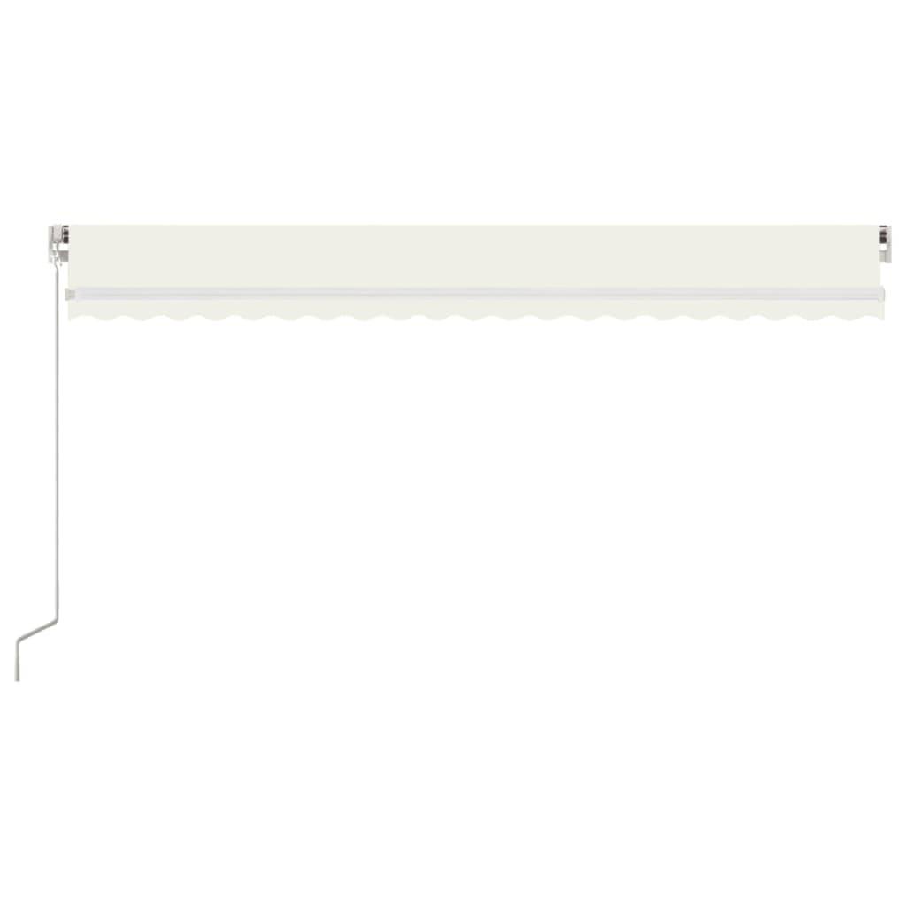 Store banne manuel manivelle aluminium patio terrasse ombre réglable crème 500x350cm - ComfortXL Outdoor Living - Image 3
