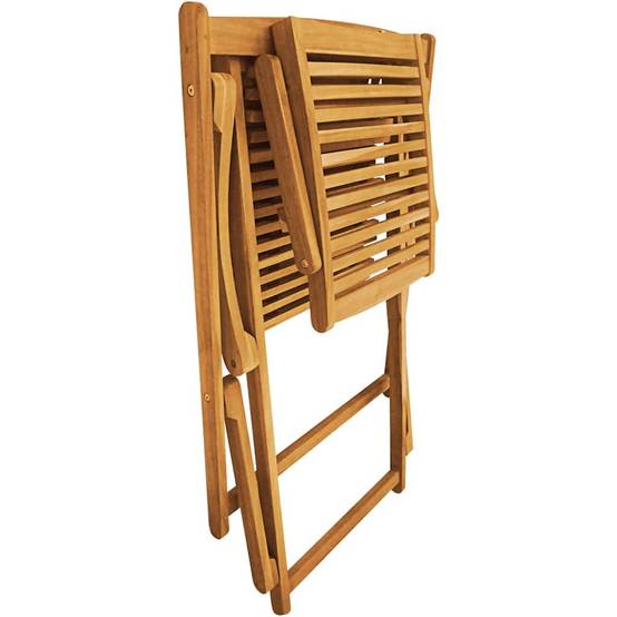 Chais longue | Transat | Chaise de terrasse avec repose-pied Bois d'acacia solide - Image 9