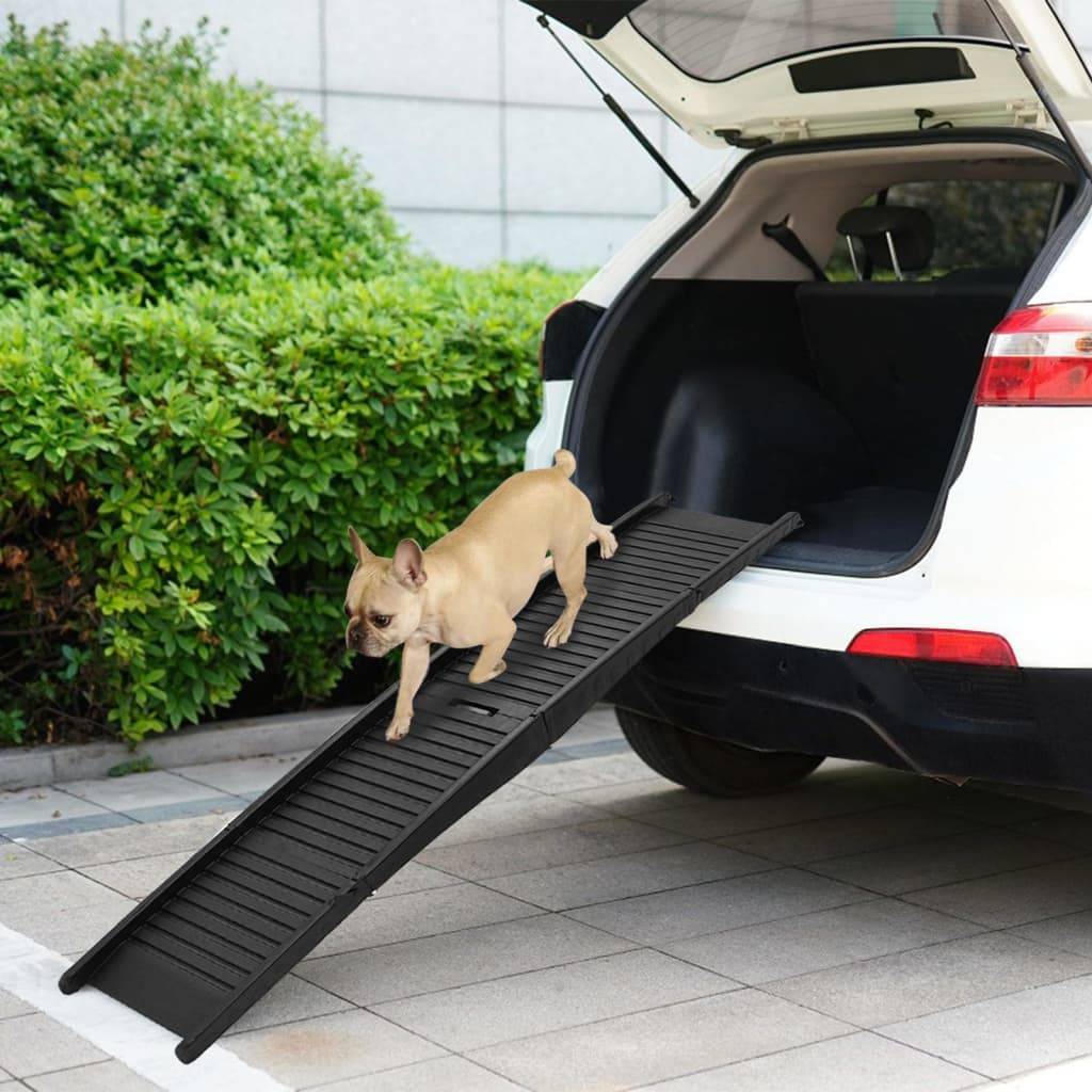 Vidaxl - Rampe pliable pour chien Noir 153x40x12,5 cm Plastique vidaXL 152231 - Imagen 1