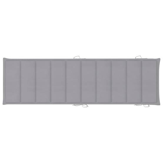 Lot de 2 Bain de soleil - Transats - Chaises longues avec table et coussins Acacia solide - MEUBLE PRO-JU6676 - Image 10