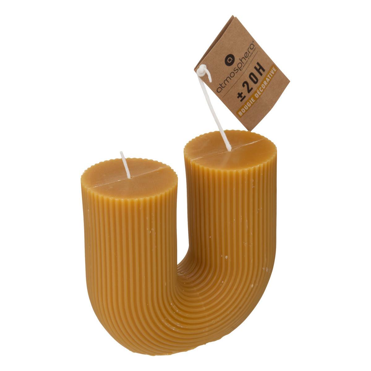 Kontiki Grande bougie Bambou Zeste d'orange et clou de girofle Blanc