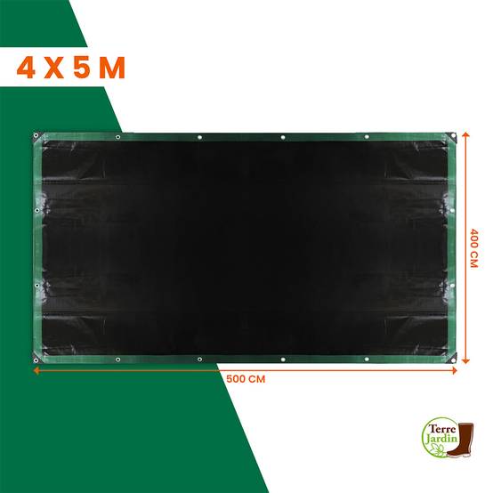 Bâche épaisse ultra résistante 240 g/m2 4 x 5 Vert - Image 6