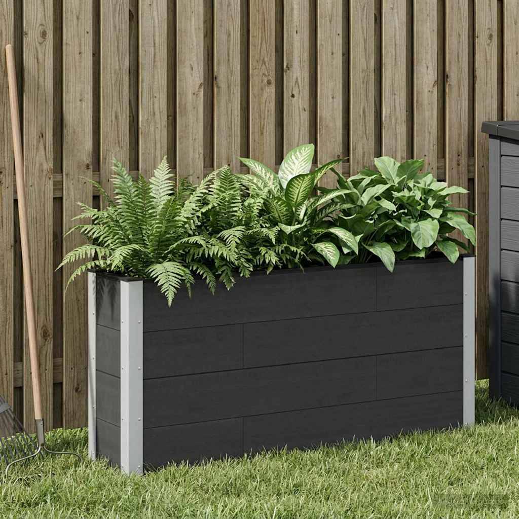 Prolenta Premium - Jardinière aluminium noir 150 x 30 x 72 cm - Prolenta premium p3166.6 - Image 1