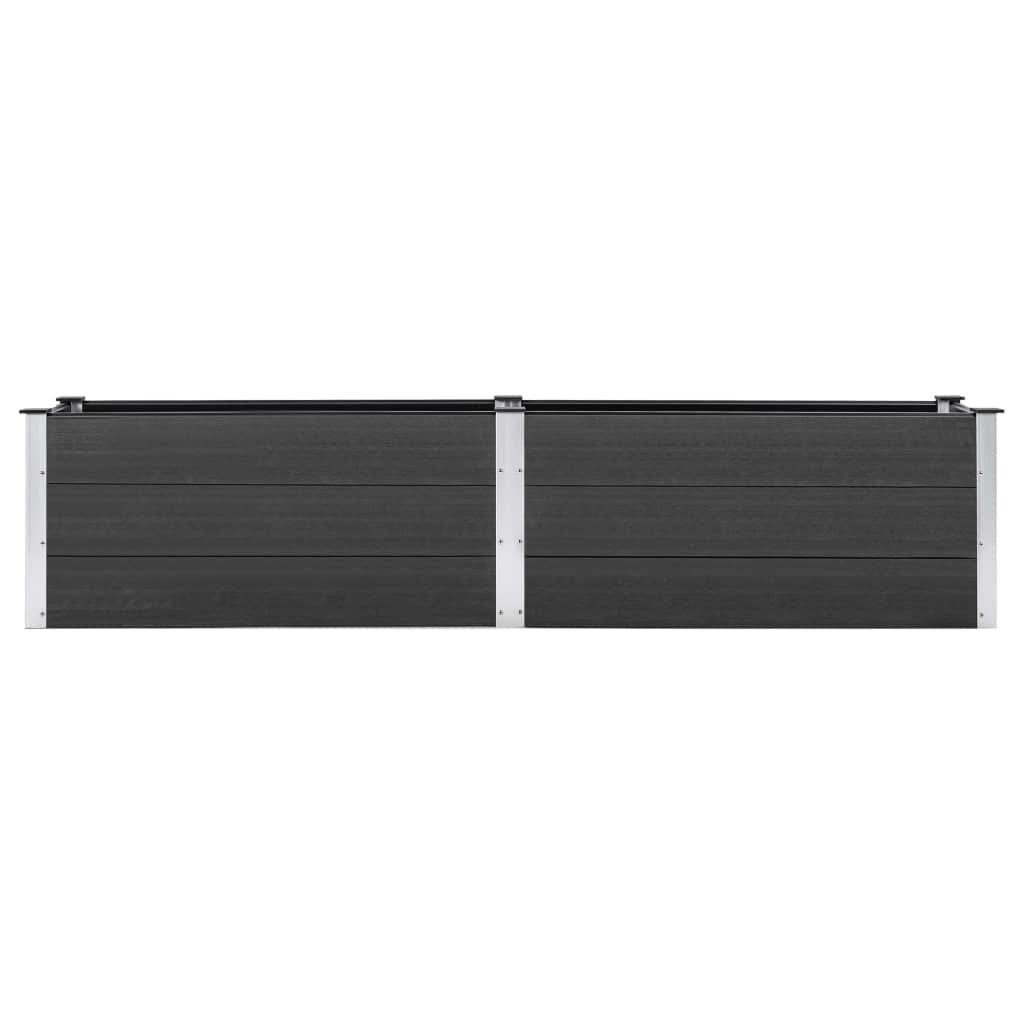 Helloshop26 - Jardinière lit surélevé plantes fleurs jardin 250 x 50 x 54 cm WPC gris - Imagen 2