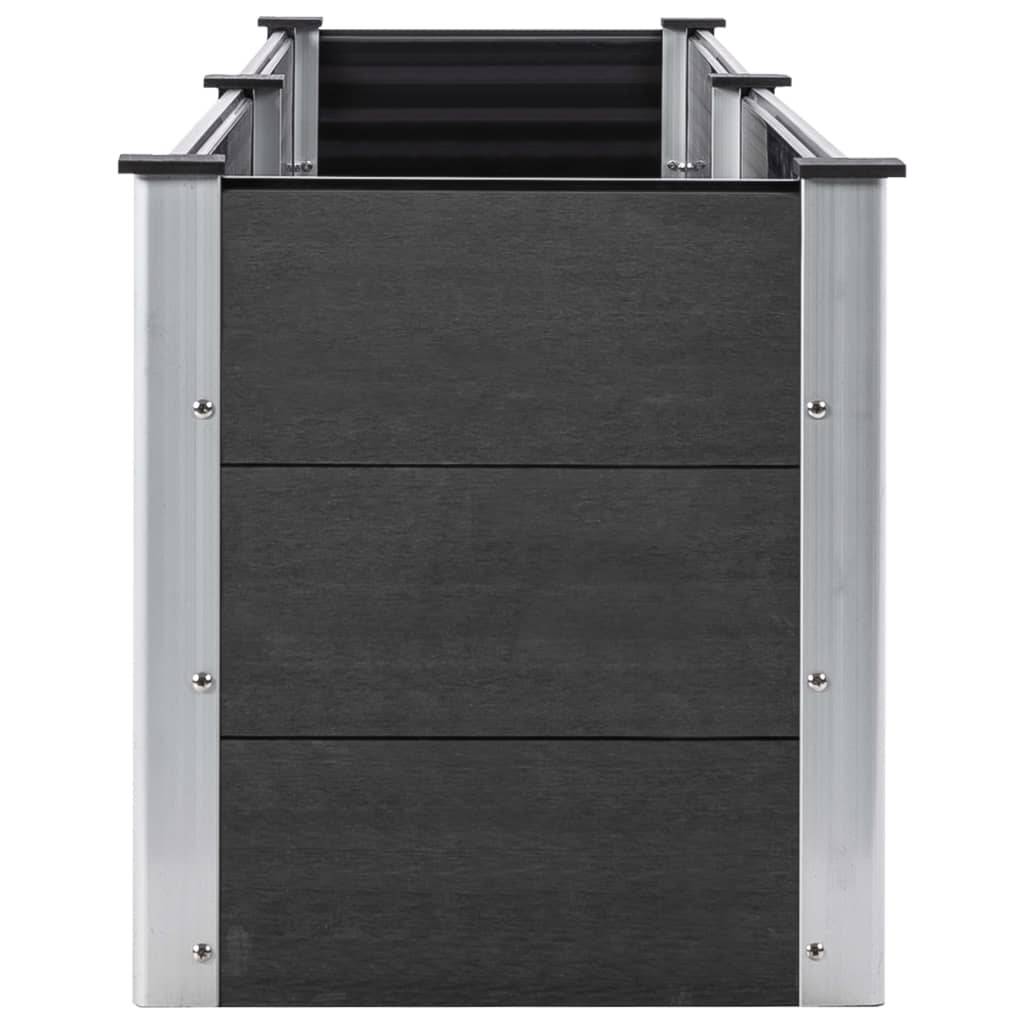 Helloshop26 - Jardinière lit surélevé plantes fleurs jardin 250 x 50 x 54 cm WPC gris - Imagen 3