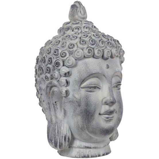 The Home Deco Factory - Tête de bouddha en magnésia 42 cm - Image 3