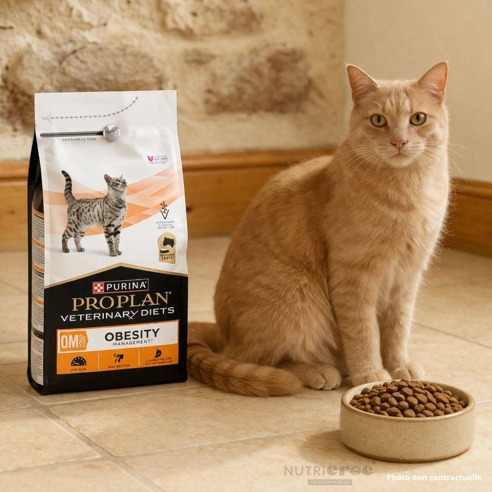 Proplan - Pro Plan Veterinary Diet OM St/Ox Obesity Management pour chats Sac 5 kg - Imagen 2