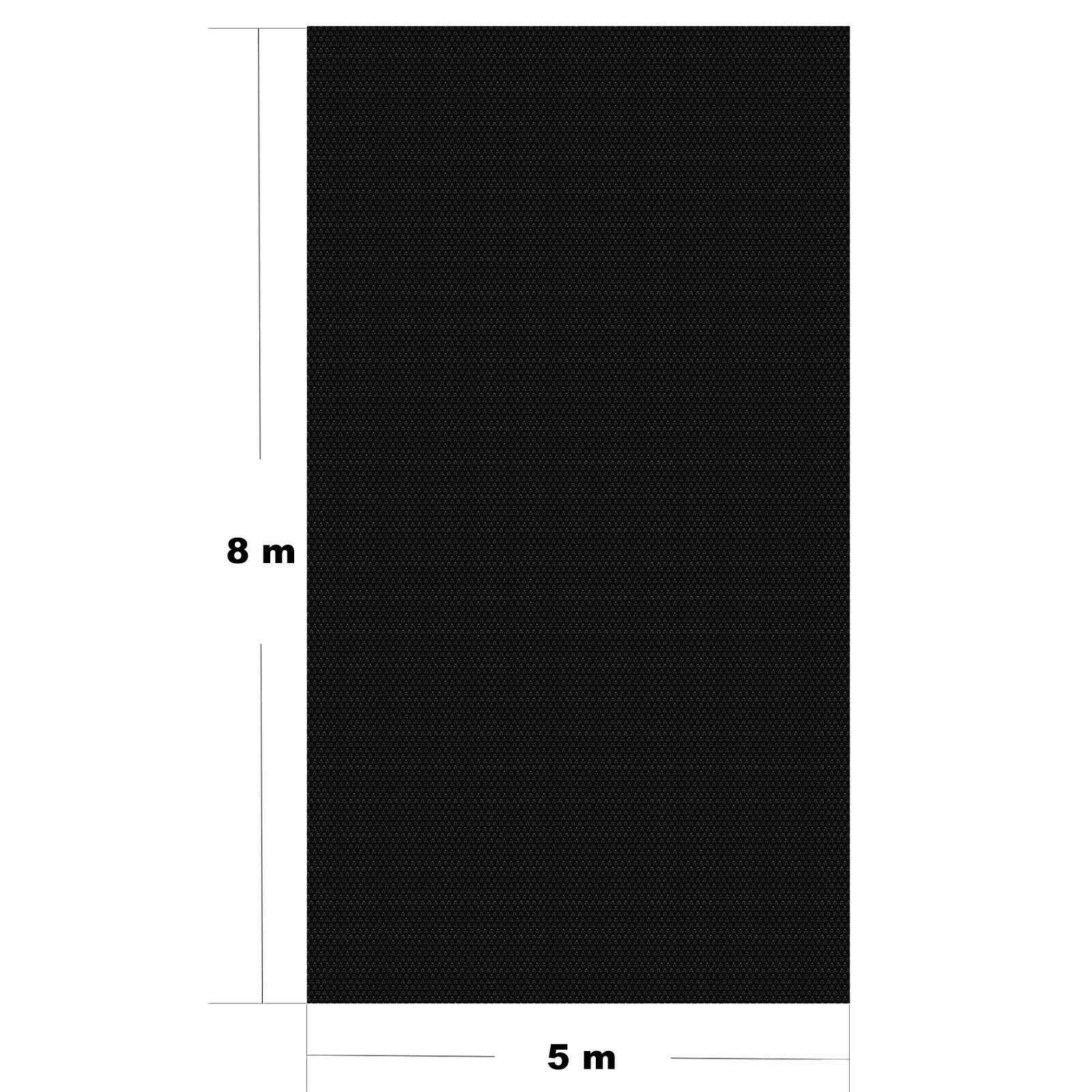 Helloshop26 - Bâche à bulles 5x8 m couverture de piscine solaire chauffage de bassin noir - Imagen 1