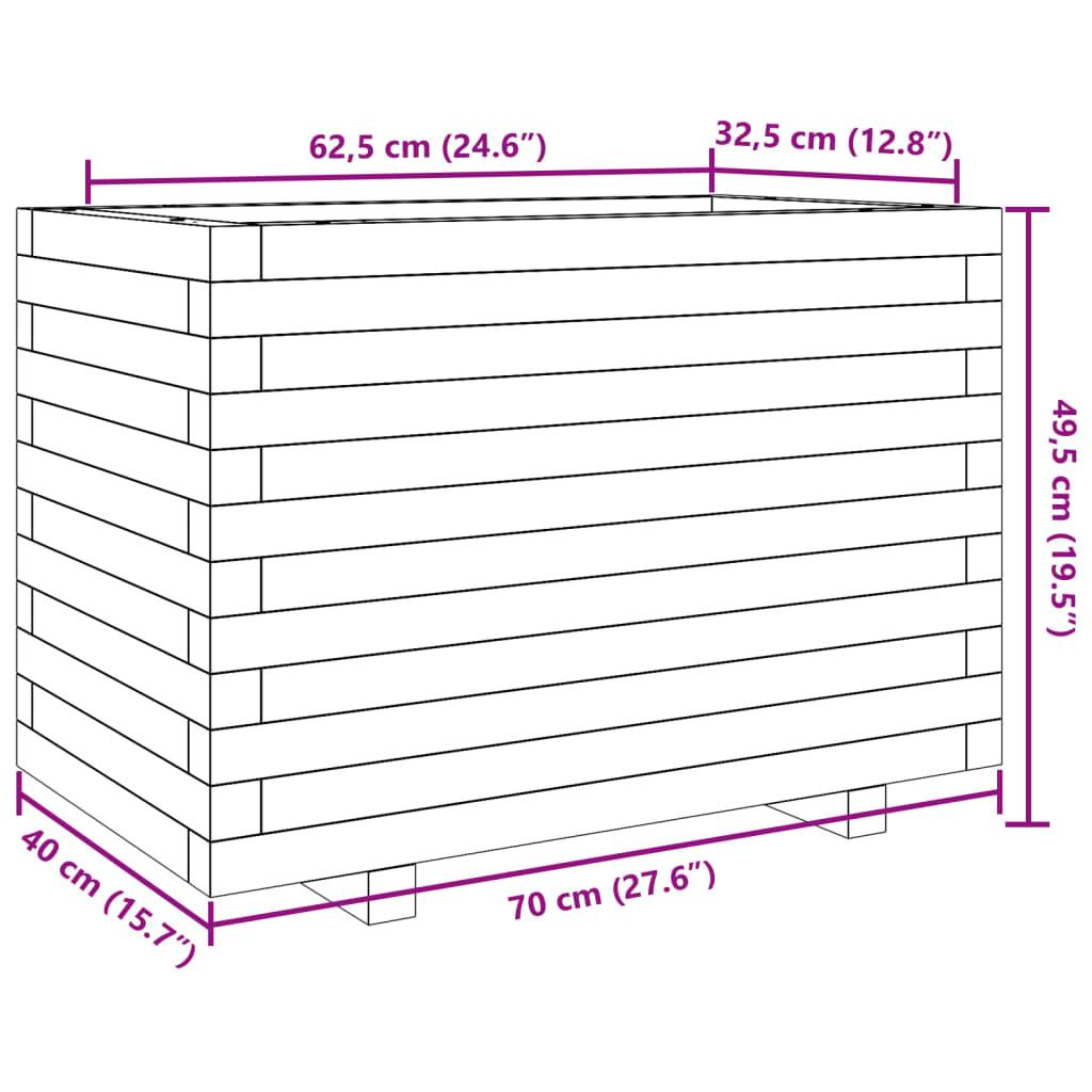 Maison Chic - Jardinière, Bac à fleurs, Pot de fleurs 70x40x49,5 cm bois de pin massif - Imagen 10