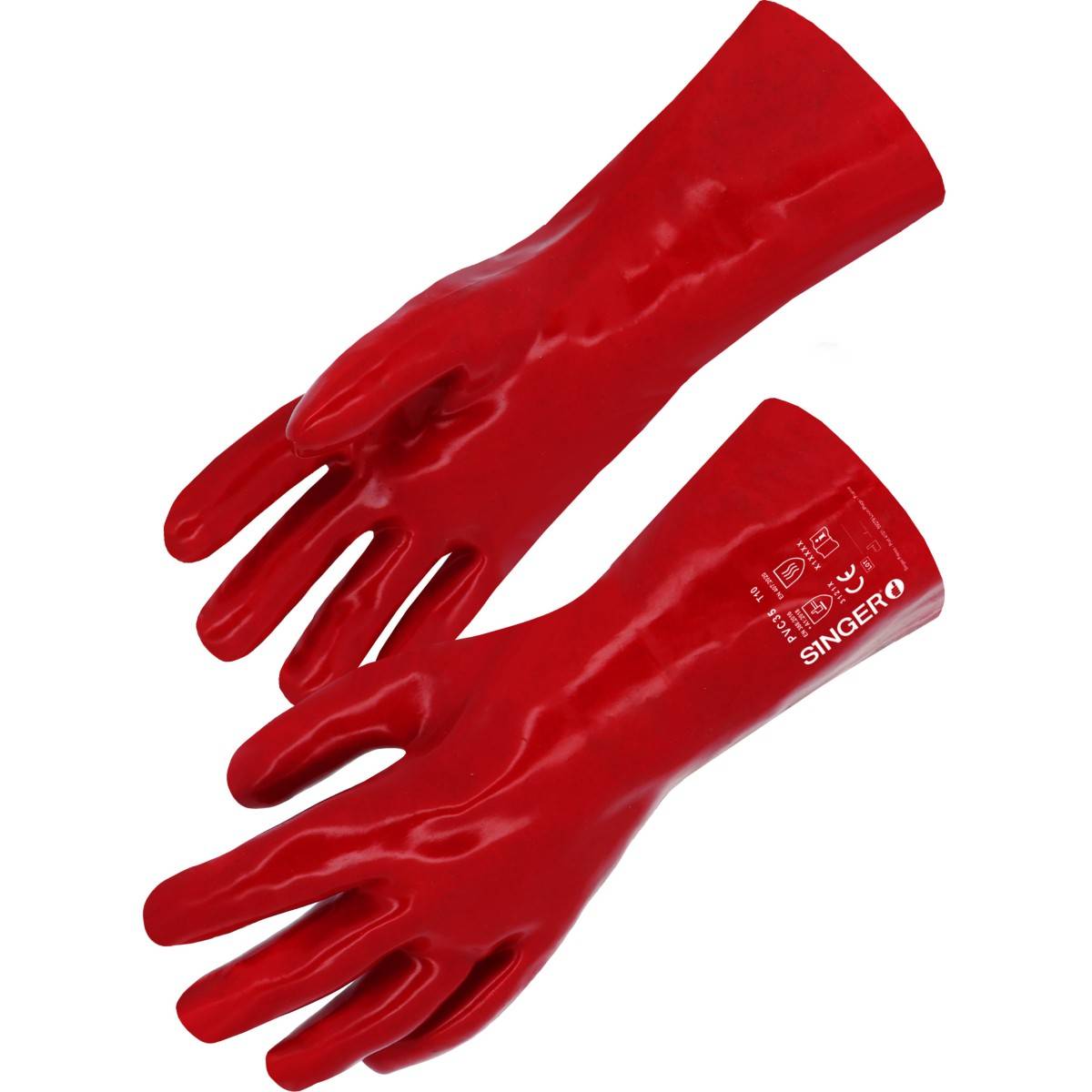 Gant de manutention lourde T.9.5 rouge Singer - Imagen 1