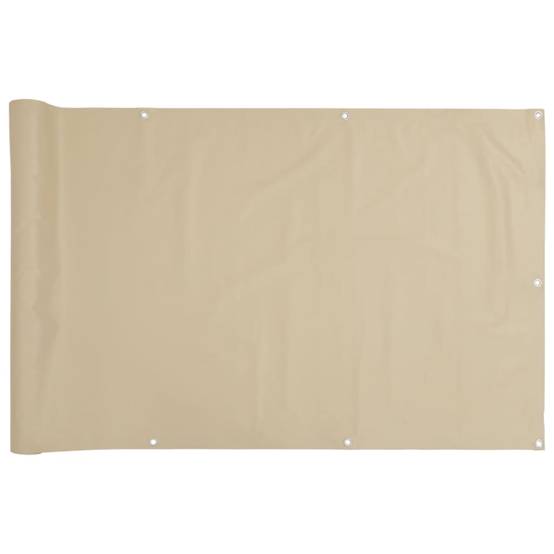 Écran de balcon tissu Oxford beige 90 x 400 cm - PANGIVO - Image 2
