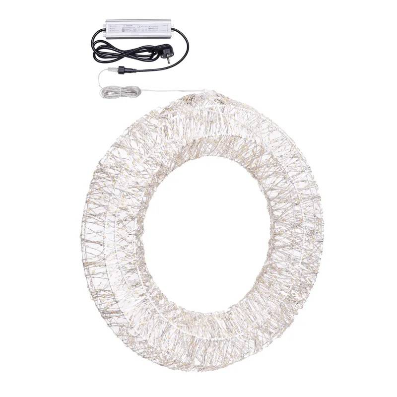 Lotti - Couronne 3D lumineuse ø55cm MicroLED Blanc Chaud & RGB MultiFLASH Scintillant HDM Pro Lotti - Image 4