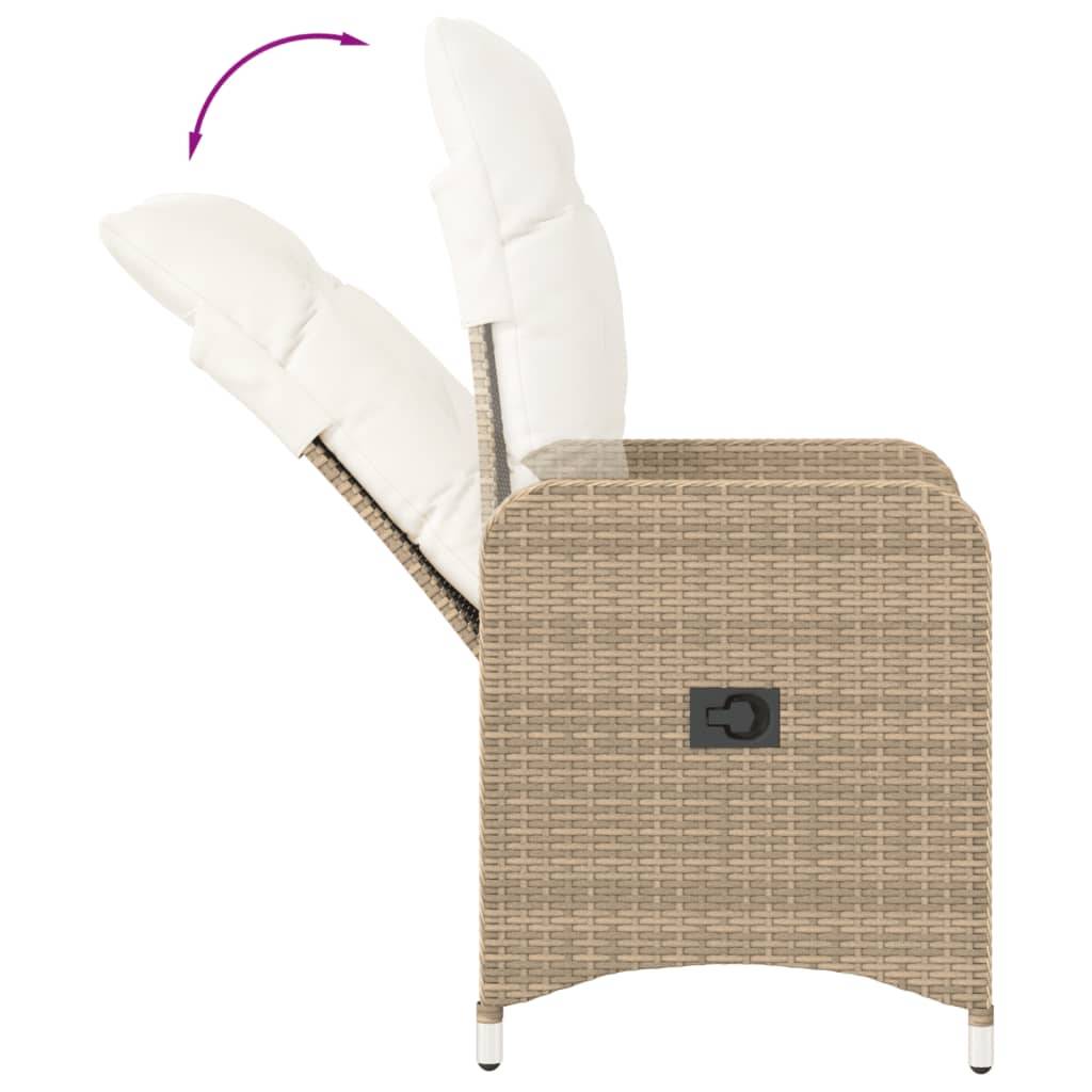 Prolenta Premium - Chaises de jardin rotin beige 54,5 x 58,5 x 92 cm - Prolenta premium p3184.9 - Image 7