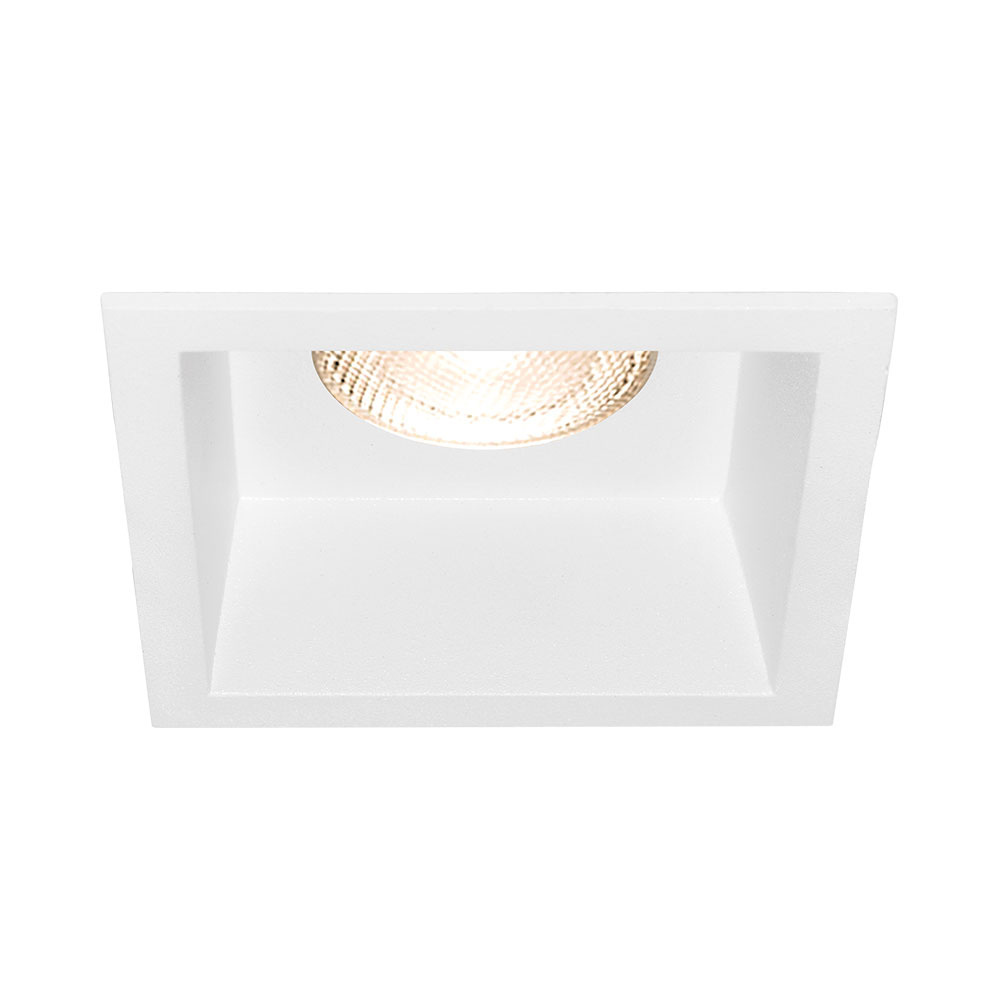 Support de spot Tetra S2 carré blanc MR16 GU10/GU5.3 - Image 1