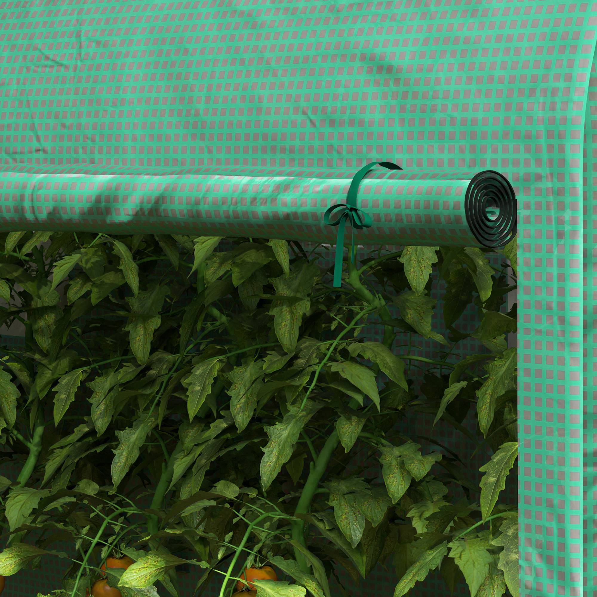 Serre de Jardin Tunnel en Acier et Bâche PE Armée pour Tomates et Légumes 300x100x200cm Vert - ComfortXL Outdoor Living - Image 7