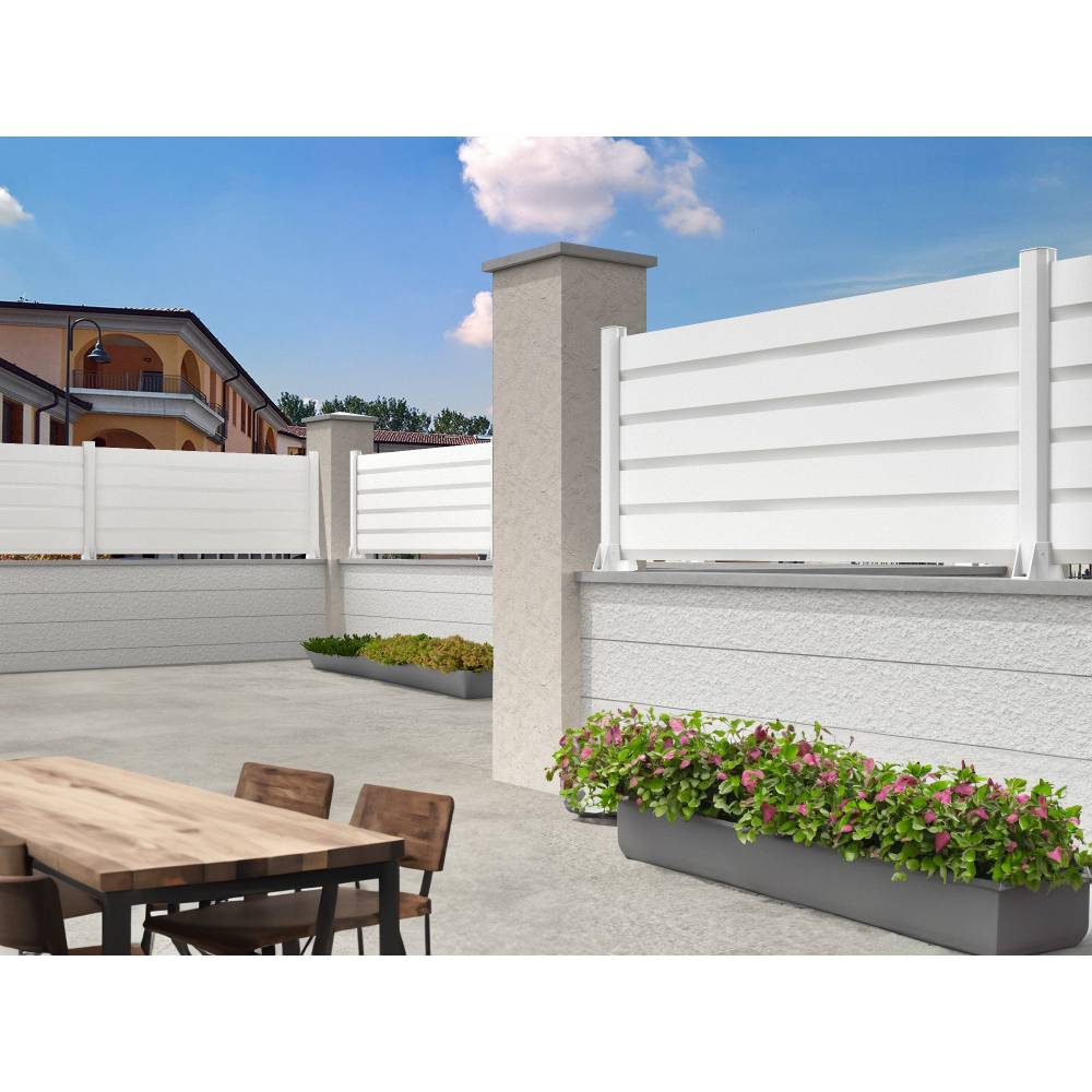 Clôture Brise-vue RAUM 1911x886mm (Blanc) - Alia Productions