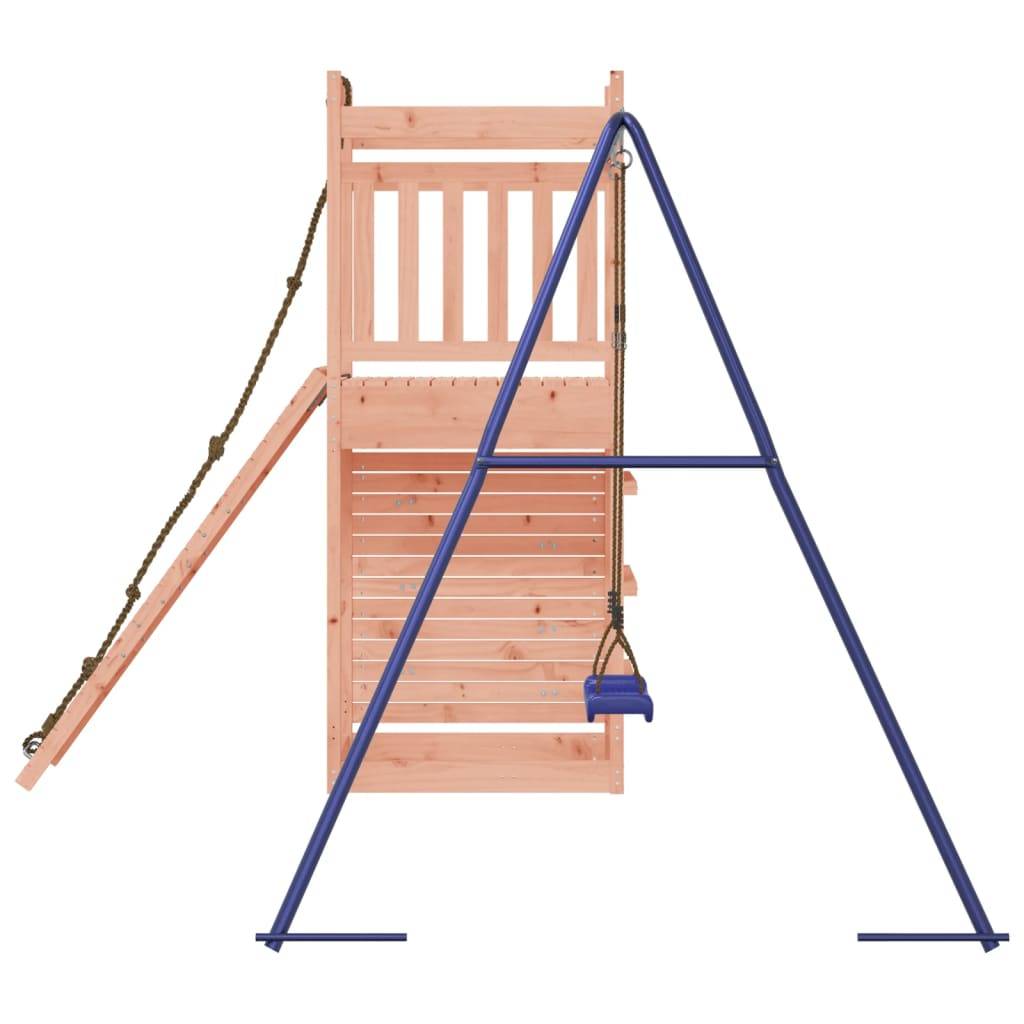 Helloshop26 - Aire de jeux d'extérieur balançoires toboggan portiques robuste jeux jardin 246 x 256 x 207 cm bois massif de douglas - Imagen 4