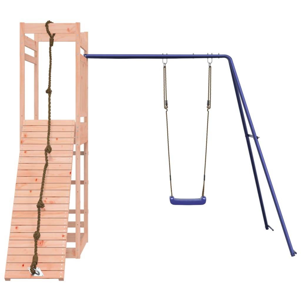 Helloshop26 - Aire de jeux d'extérieur balançoires toboggan portiques robuste jeux jardin 246 x 256 x 207 cm bois massif de douglas - Imagen 2