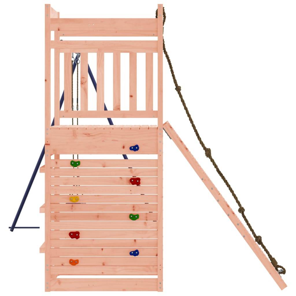 Helloshop26 - Aire de jeux d'extérieur balançoires toboggan portiques robuste jeux jardin 246 x 256 x 207 cm bois massif de douglas - Imagen 3