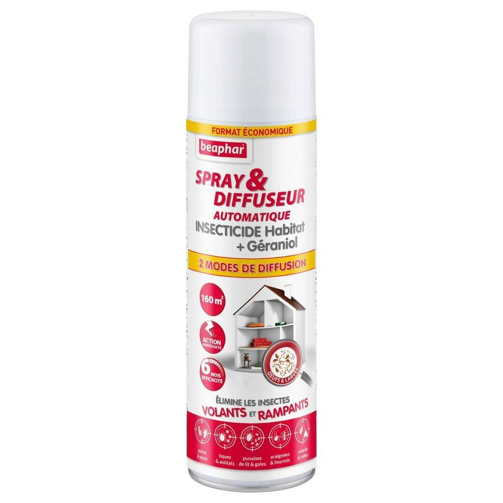 Spray & Diffuseur automatique insecticide Habitat : 250ML BEAPHAR - Imagen 2