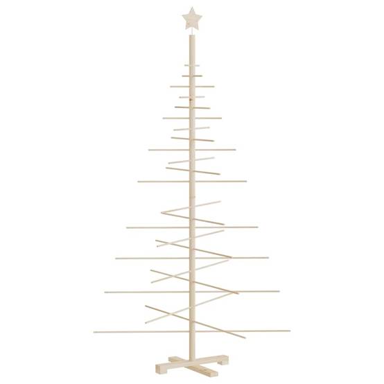 Sapin de Noël en bois de pin décoratif à personnaliser pour fêtes intérieur 180 cm – ComfortXL Outdoor Living - Image 2