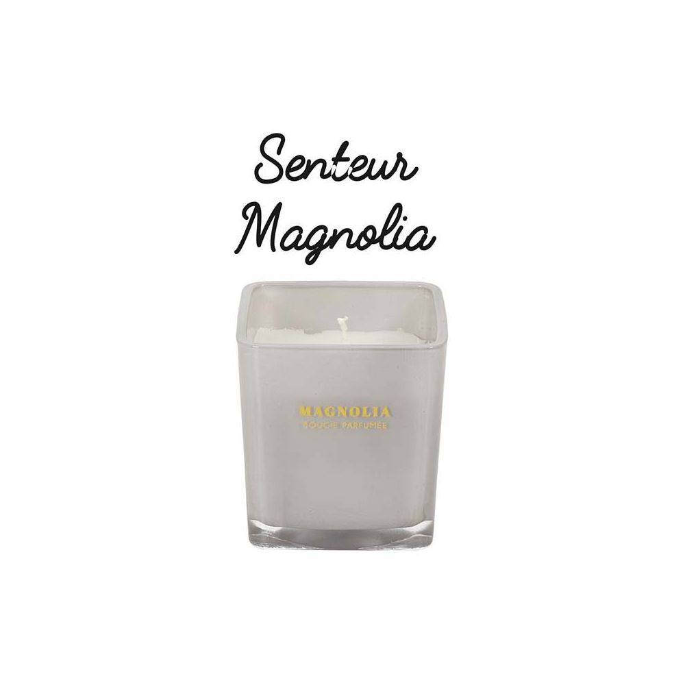 The Home Deco Factory - Bougie parfumée carrée Nude 7 cm (Lot de 3) Blanc The Home Deco Factory - Imagen 4