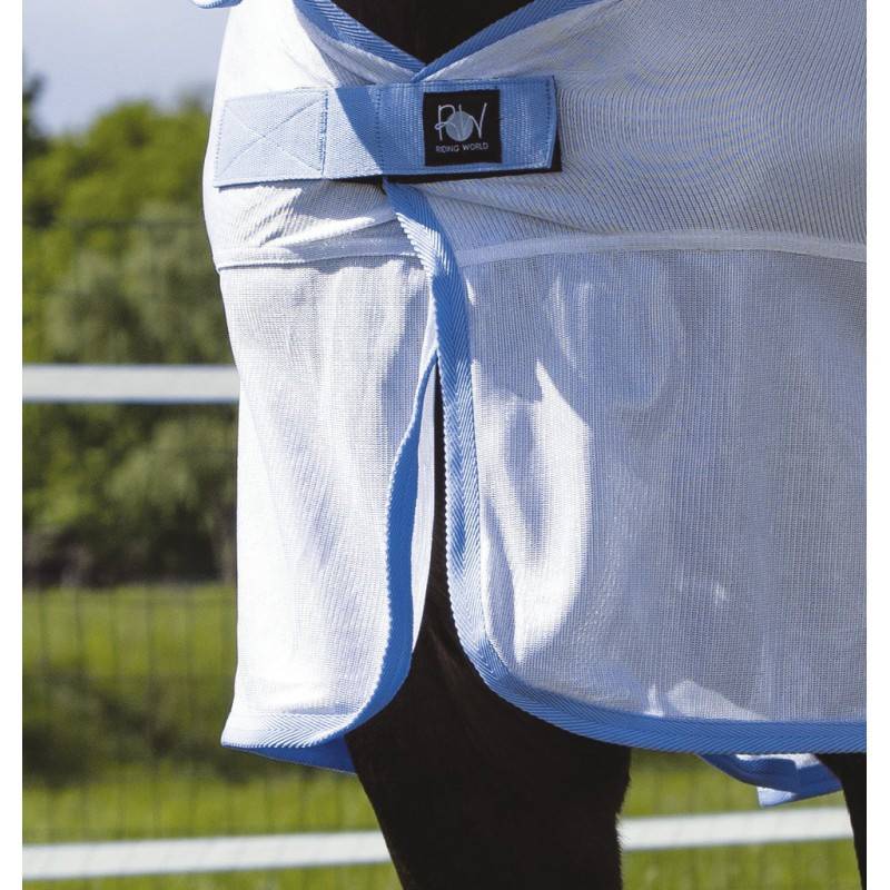 Chemise Filet Cheval - Blanc et Bleu - Riding World Combo - taille 215 - Imagen 2