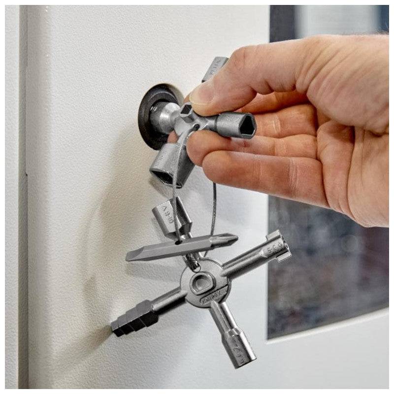 Knipex - Clé universelle TWINKEY® pour armoires de commande à 8 empreintes - KNIPEX - 001101 - Image 5