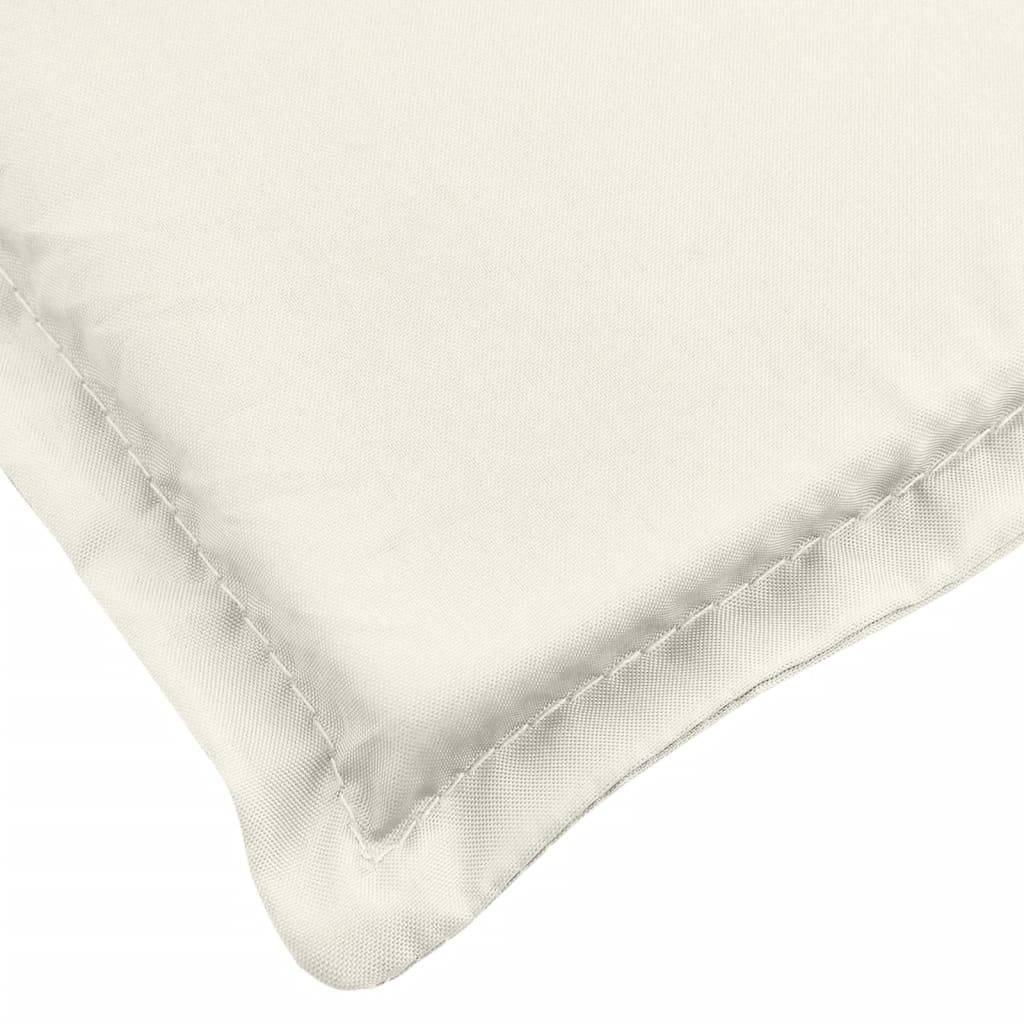 PANGIVO - Coussin de chaise longue polyester crème mélangé 200 x 60 x 4 cm - PANGIVO - Image 6