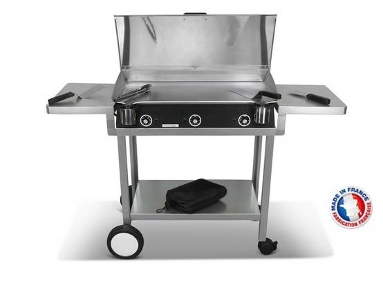 Pack plancha électrique PLANCHAELEC LUX 830 CARBON - CHARIOT MONCEAU - Image 1