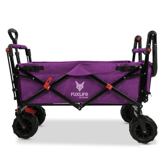 Chariot de plage pliable FUXLIFE FX-CTB800 Roues tout-terrain sable - Image 6