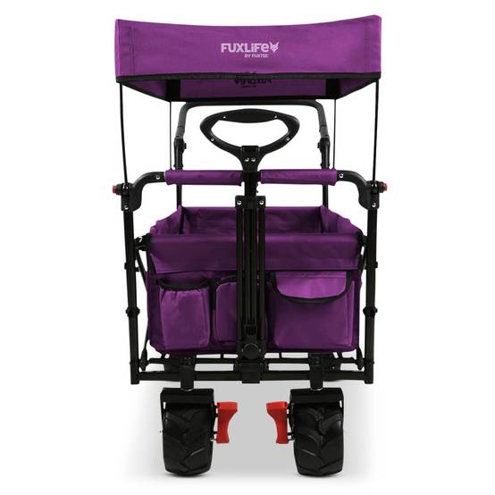 Chariot de plage pliable FUXLIFE FX-CTB800 Roues tout-terrain sable - Image 4