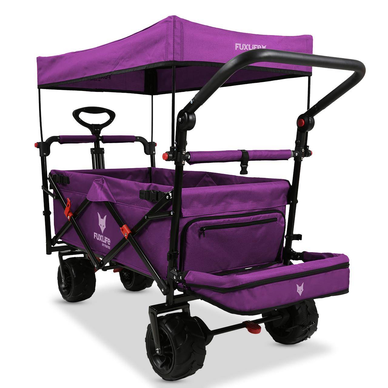 Chariot de plage pliable FUXLIFE FX-CTB800 Roues tout-terrain sable - Image 5