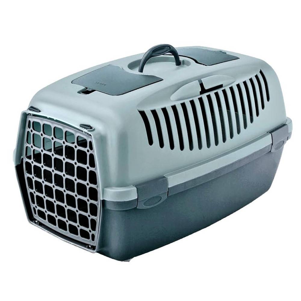 Cage gulliver 3, bleu, taille 40 x 61 x 38 cm, transport pour chien max 12 kg. - Imagen 1