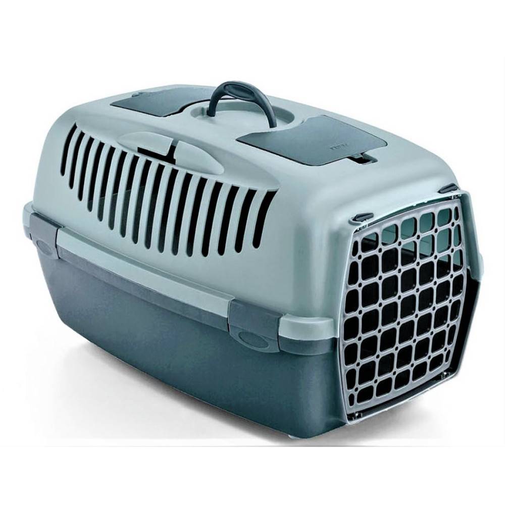 Cage gulliver 3, bleu, taille 40 x 61 x 38 cm, transport pour chien max 12 kg. - Imagen 2