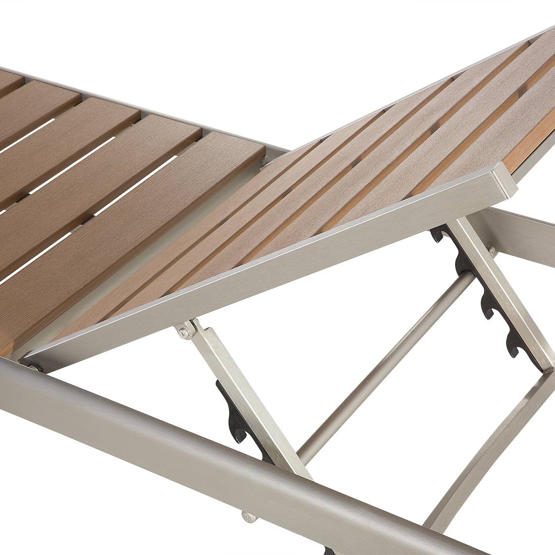 Beliani - Chaise longue Aluminium Marron NARDO - Beliani - Imagen 6
