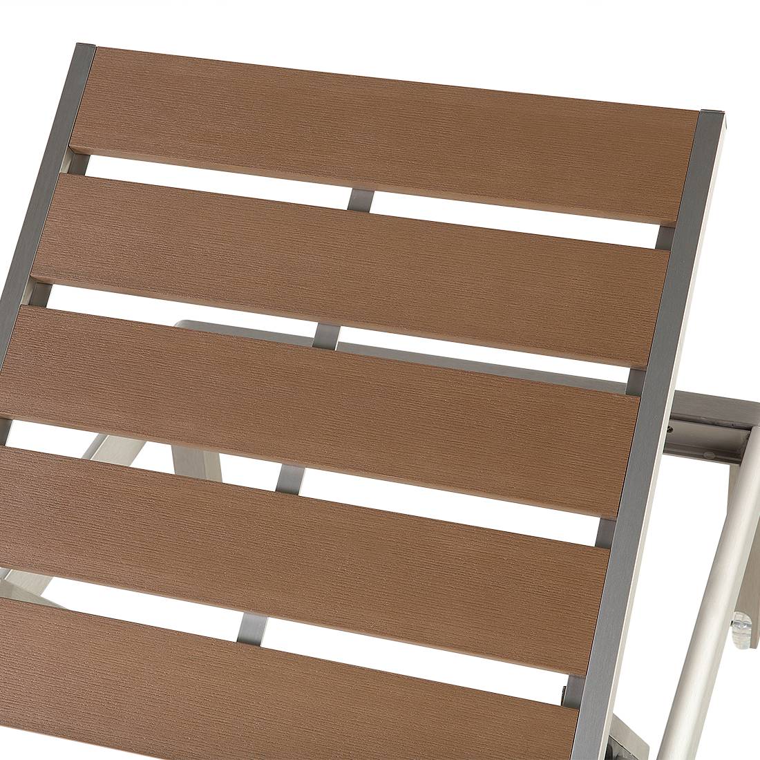 Beliani - Chaise longue Aluminium Marron NARDO - Beliani - Imagen 5