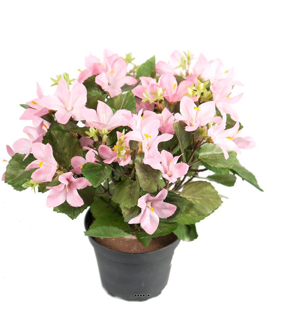 Artificielles - Campanules artificielles en pot, H 25 cm Rose pâle - couleur: Rose pâle - Imagen 2