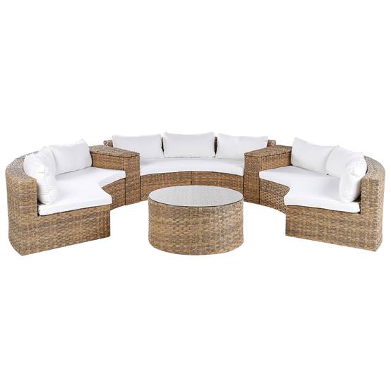 Set de salon Polyrotin Marron doré SEVERO - Beliani - Image 1