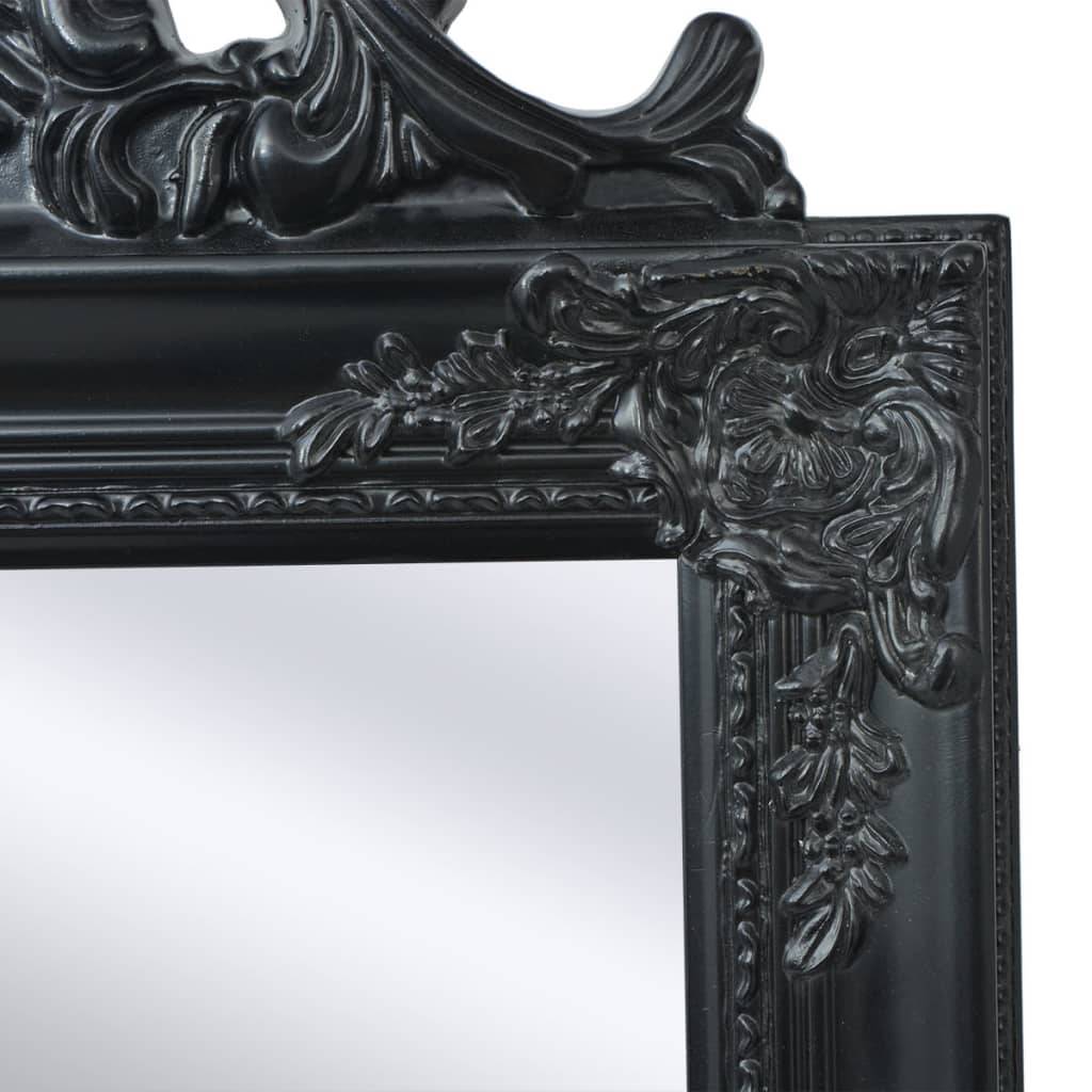 Maison Chic - Miroir sur pied - Miroir décoratif - miroir sur toute la longueur Style baroque 160x40 cm Noir - Image 3