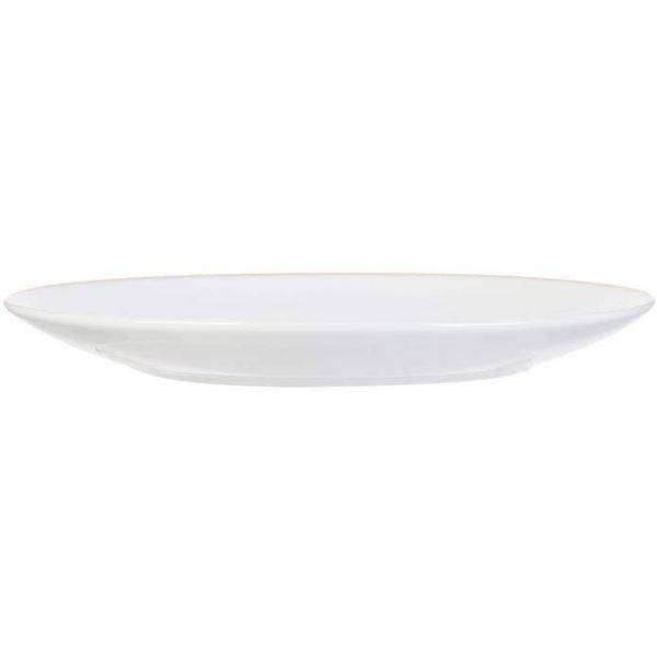 The Home Deco Factory - Assiette en porcelaine avec liseré doré (Lot de 6) Assiettes plates - 20 cm The Home Deco Factory - Image 3